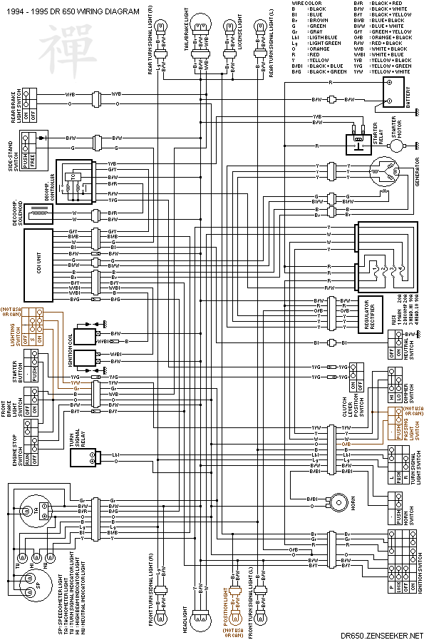 DR650 Wiring Diagram